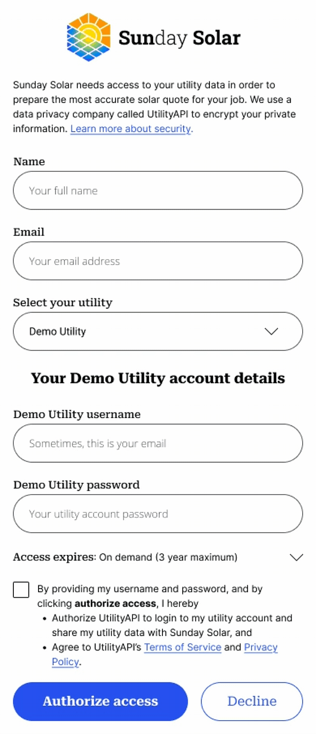 Native Auth Examples