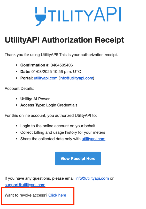 Revoke Access UAPI